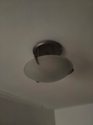 Lámpara de techo de cristal