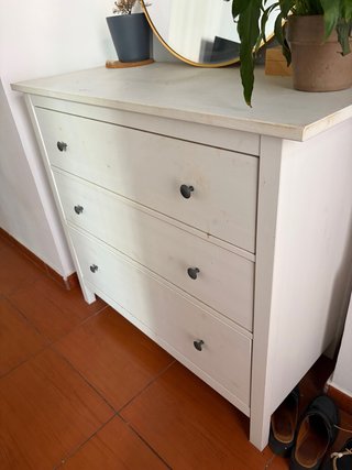 Cómoda IKEA HEMNES Blanca 3 Cajones