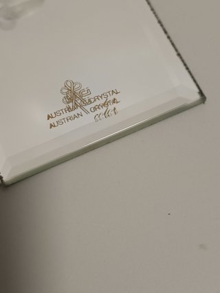 Oso de cristal austriaco vintage