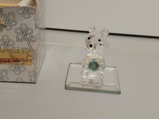 Oso de cristal austriaco vintage