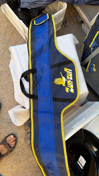 Fundas cañas pesca bandolera/mochila