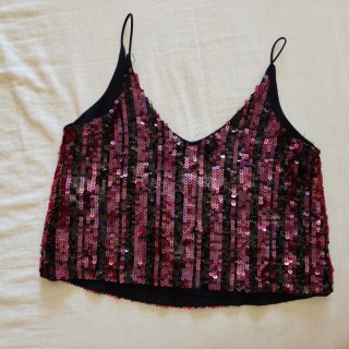 Top de Lentejuelas Bershka Talla S