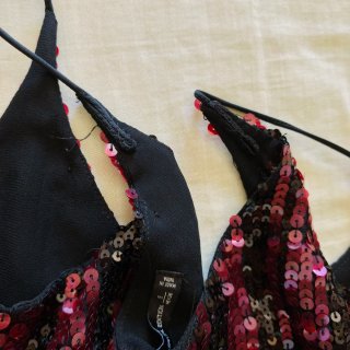 Top de Lentejuelas Bershka Talla S