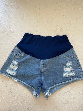 Pantalón corto premamá vaquero