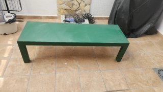 Mesa Banco de Madera Verde