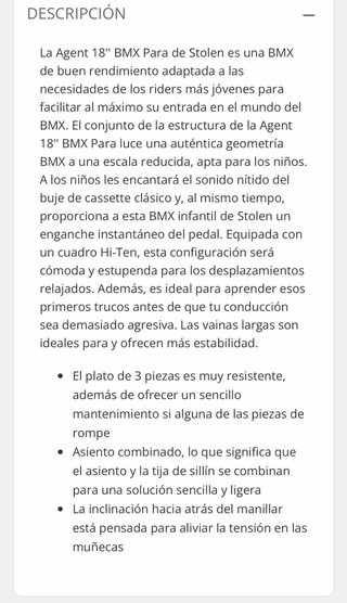 Bicicleta BMX Stolen Negra