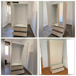 Armario de madera con entrega