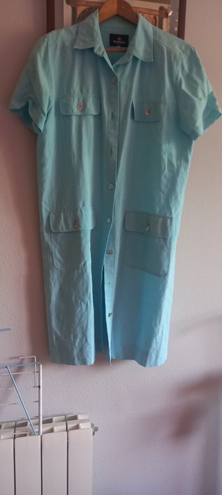 Vestido Camisero Turquesa fresco