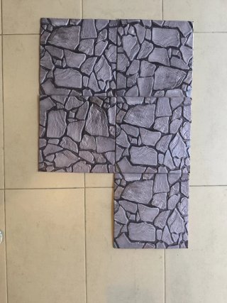 Suelo adhesivo efecto piedra