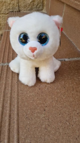 Peluche Gato Blanco Ty Beanie Boos