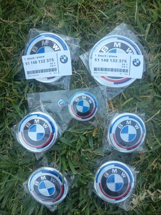 8 Insignias/Anagramas BMW 50 th Aniversario.