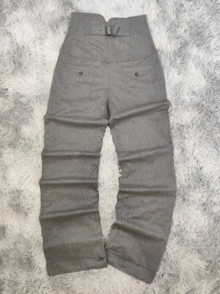Pantalón Gris de Tiro Alto