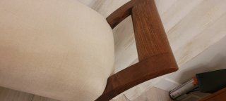Butaca de dormitorio tapizada