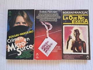 Lote 3 novelas policiacas de Boileau-Narcejac