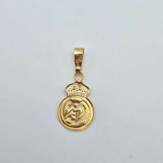 Colgante de Oro 18K, Real Madrid, 0,48gr, 2cm