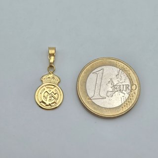 Colgante de Oro 18K, Real Madrid, 0,48gr, 2cm