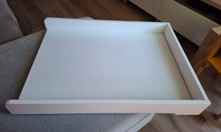 Cambiador bebé con funda de lunares
