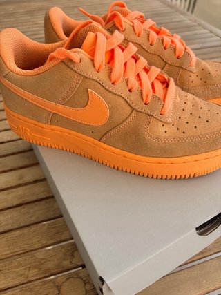 Nike Air Force 1 Low Suede Naranja Talla 4,5Y 36,5