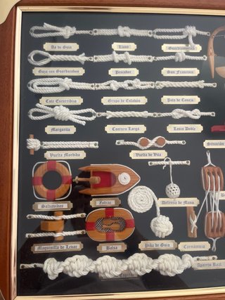 Cuadro Nudos Marineros Madera y Tela