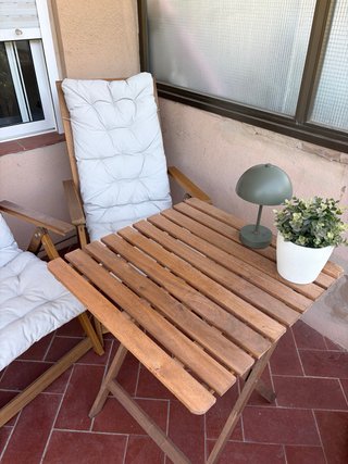 Conjunto Terraza IKEA Madera