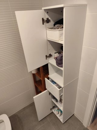 Armario Baño Blanco Vasagle