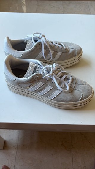 Zapatillas Adidas Gazelle Plataforma Gris