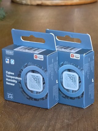 Pack 2 Sensores MOES Zigbee Temp/Humedad