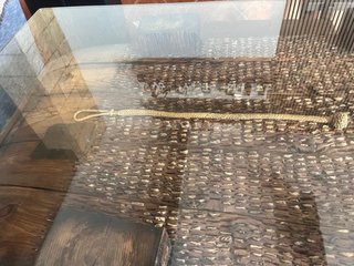 Mesa de madera y cristal rústica