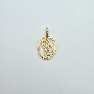 Colgante Oro 18K Letra P 0.6gr 2cm