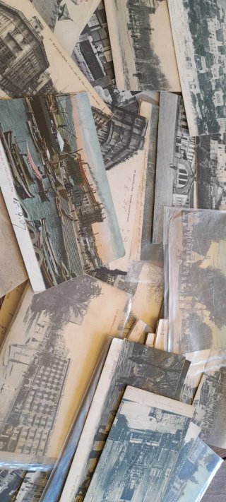 Lote 80 Postales Antiguas Barcelona