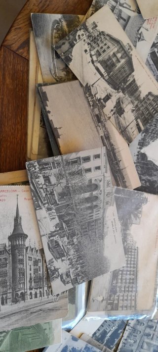 Lote 80 Postales Antiguas Barcelona