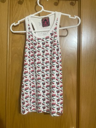 Camiseta de tirantes de cerezas