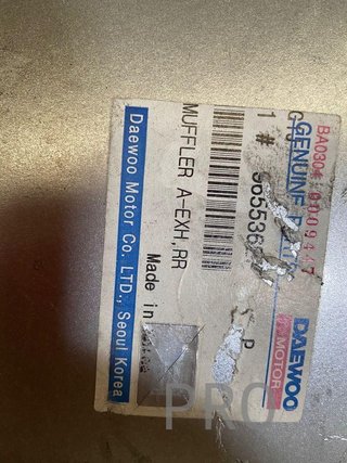 Daewoo nubira tubo de escape eef: 96553627