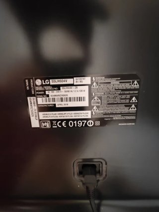 Televisión LG 55 Negra