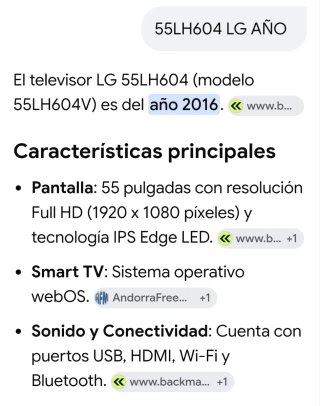 Televisión LG 55 Negra