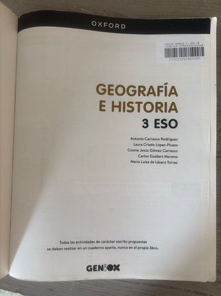 Geografía e Historia 3º ESO. Libro del estudian...