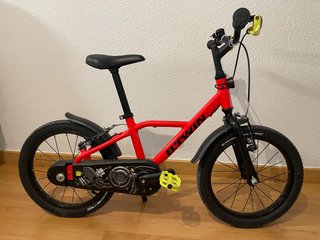 Bicicleta BTWIN Aluminio 16 Roja