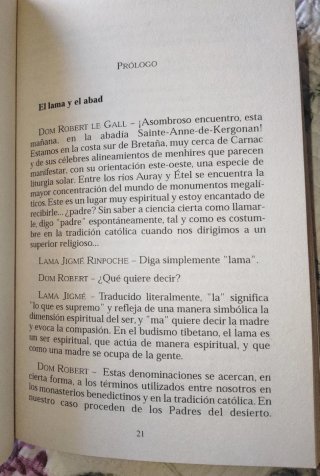 El monje y el lama , libro de conversaciones.