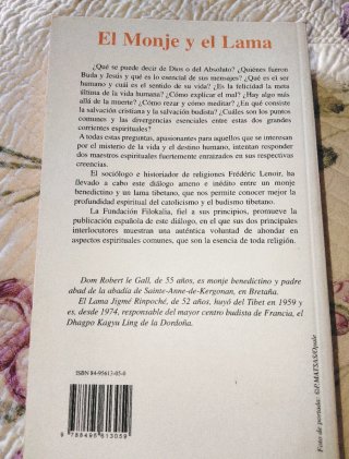 El monje y el lama , libro de conversaciones.