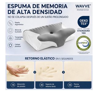 Almohada Cervical Ergonómica WAVVE NUEVA