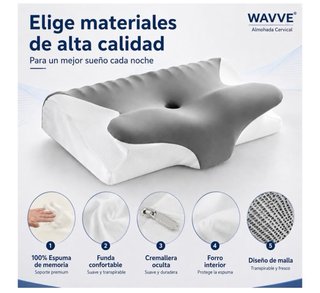Almohada Cervical Ergonómica WAVVE NUEVA