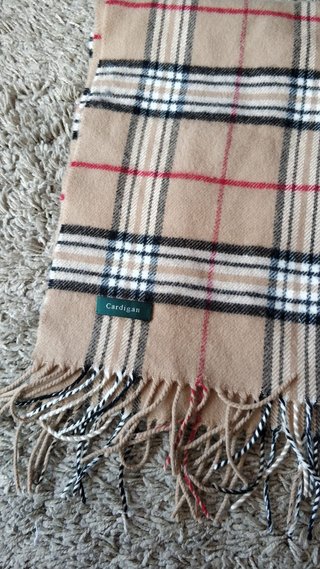 Bufanda con estampado de cuadros