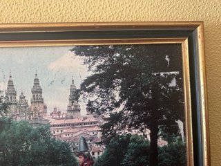 Foto Lámina Vintage Enmarcada de Compostela