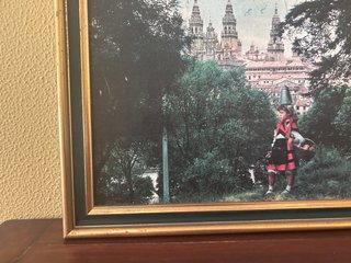 Foto Lámina Vintage Enmarcada de Compostela
