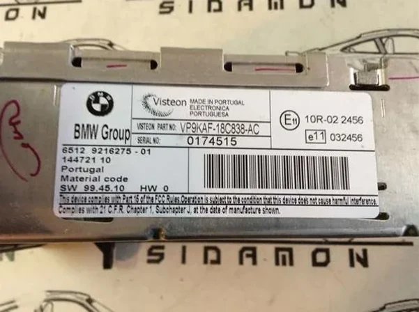 RADIO CD BMW 65129216275-01