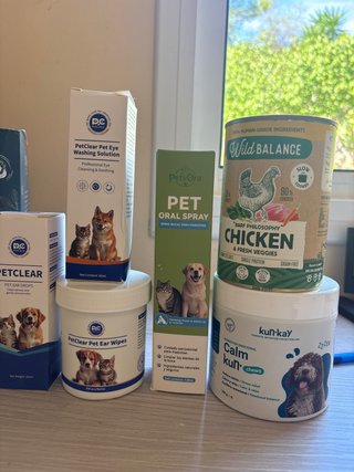Lote de Productos para Cuidado de Perros