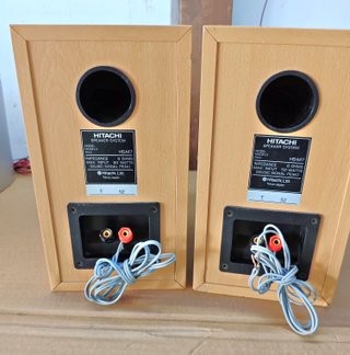 Altoparlanti legno Hitachi HS-M7 Hi-Fi Stereo top