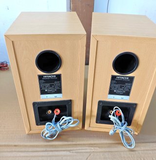 Altoparlanti legno Hitachi HS-M7 Hi-Fi Stereo top