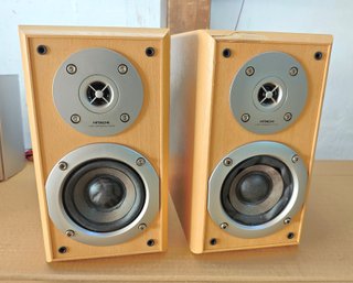 Altoparlanti legno Hitachi HS-M7 Hi-Fi Stereo top
