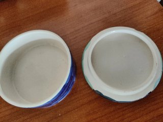 Portagioie in ceramica decorato